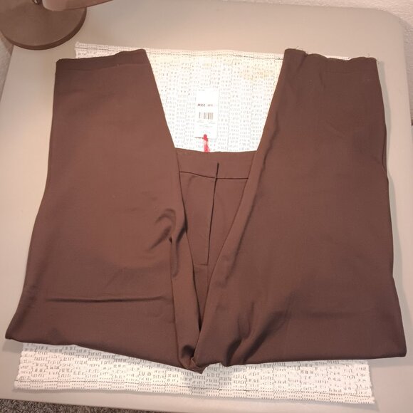 Ruby Rd. women's plus size brown flat front dress pants sz 22W - READ! - Picture 4 of 10